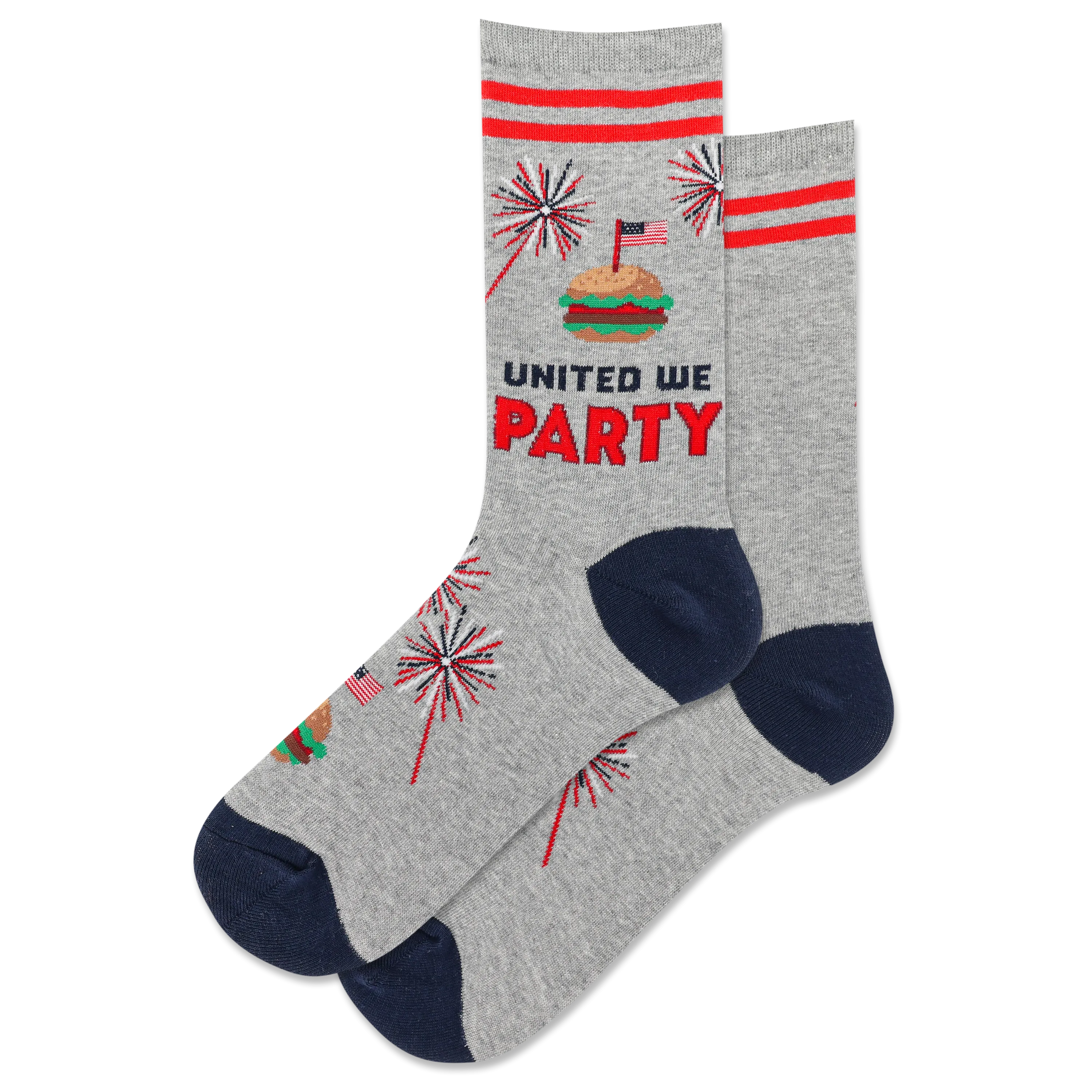 HOTSOX Women's United We Party Crew Sock