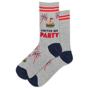HOTSOX Women's United We Party Crew Sock