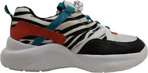 INC International Concepts Women's Shoes Gemella Low Top, Zebra BL, Size 8.0