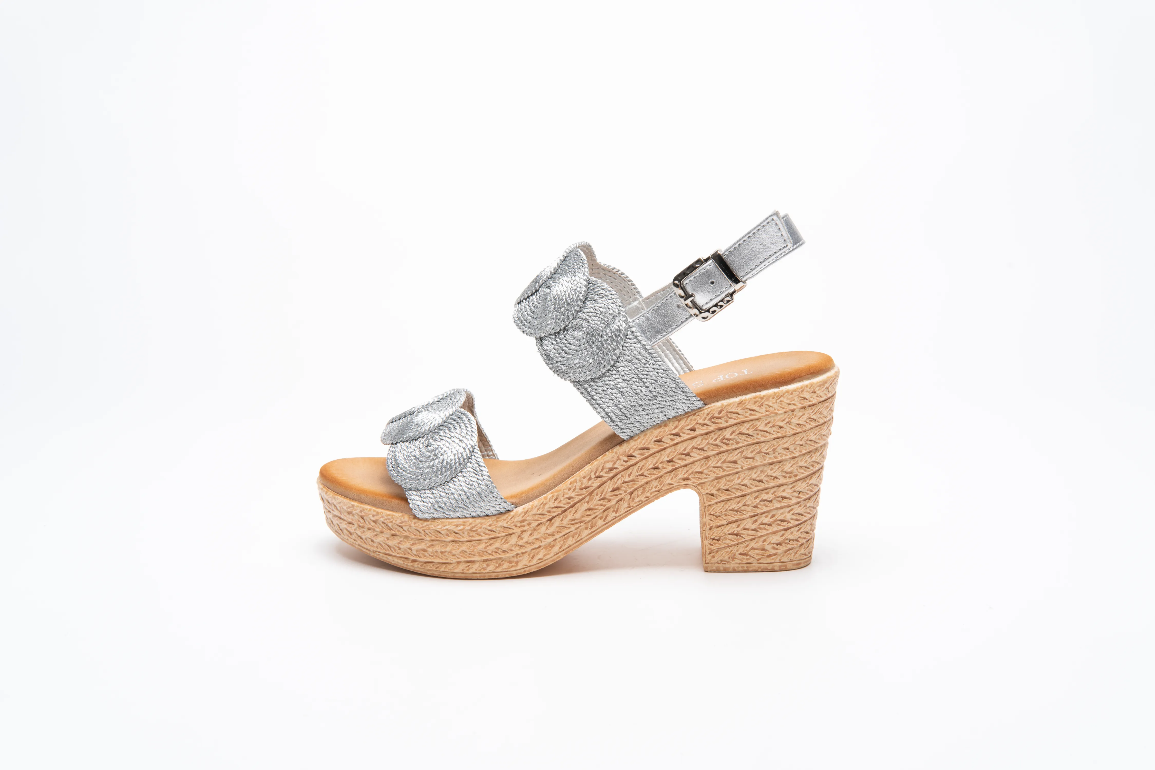 IVACHY Womens Sandal Ladies Wedge Woven Braided Block Heels Summer Espadrille Platform A89936
