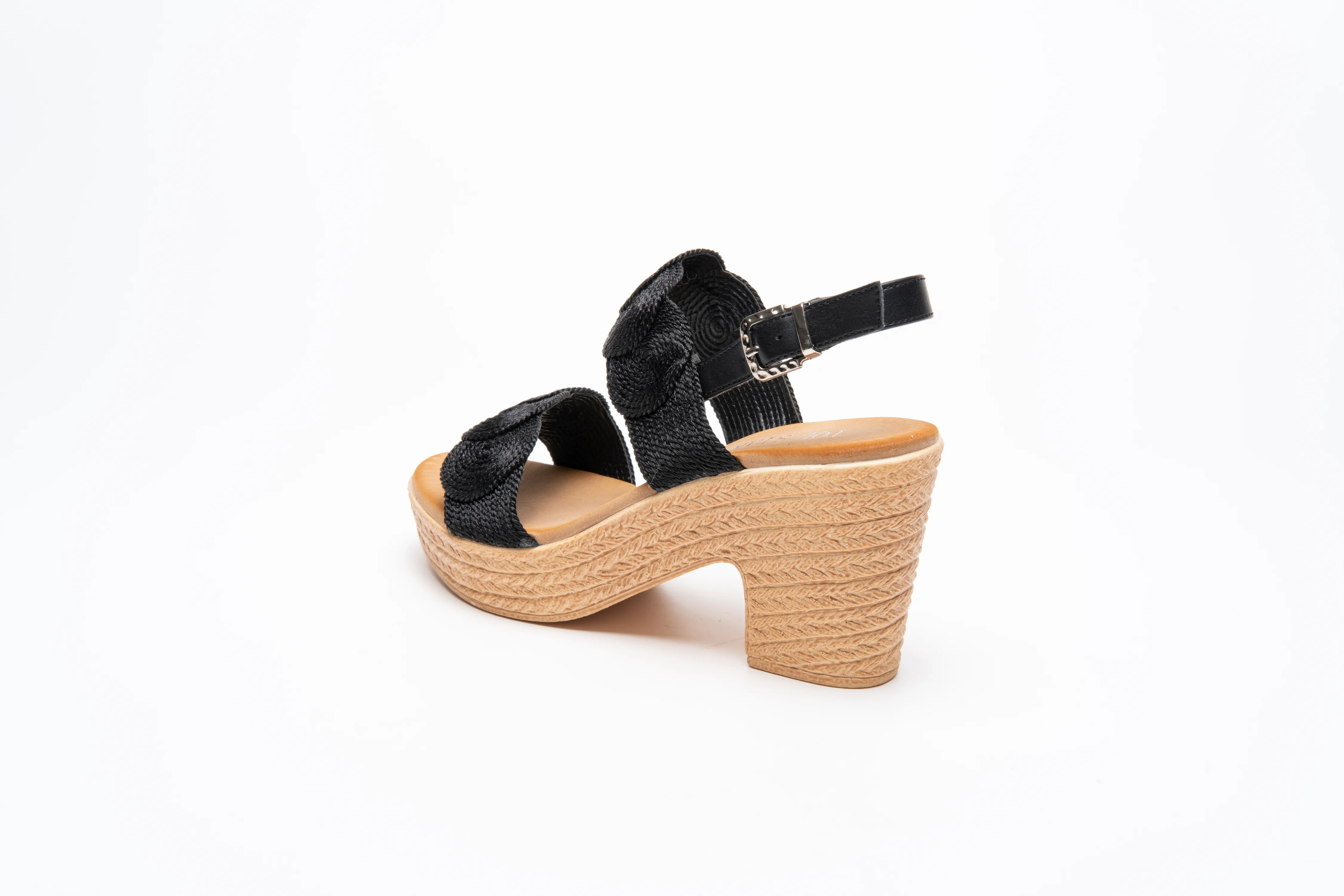 IVACHY Womens Sandal Ladies Wedge Woven Braided Block Heels Summer Espadrille Platform A89936