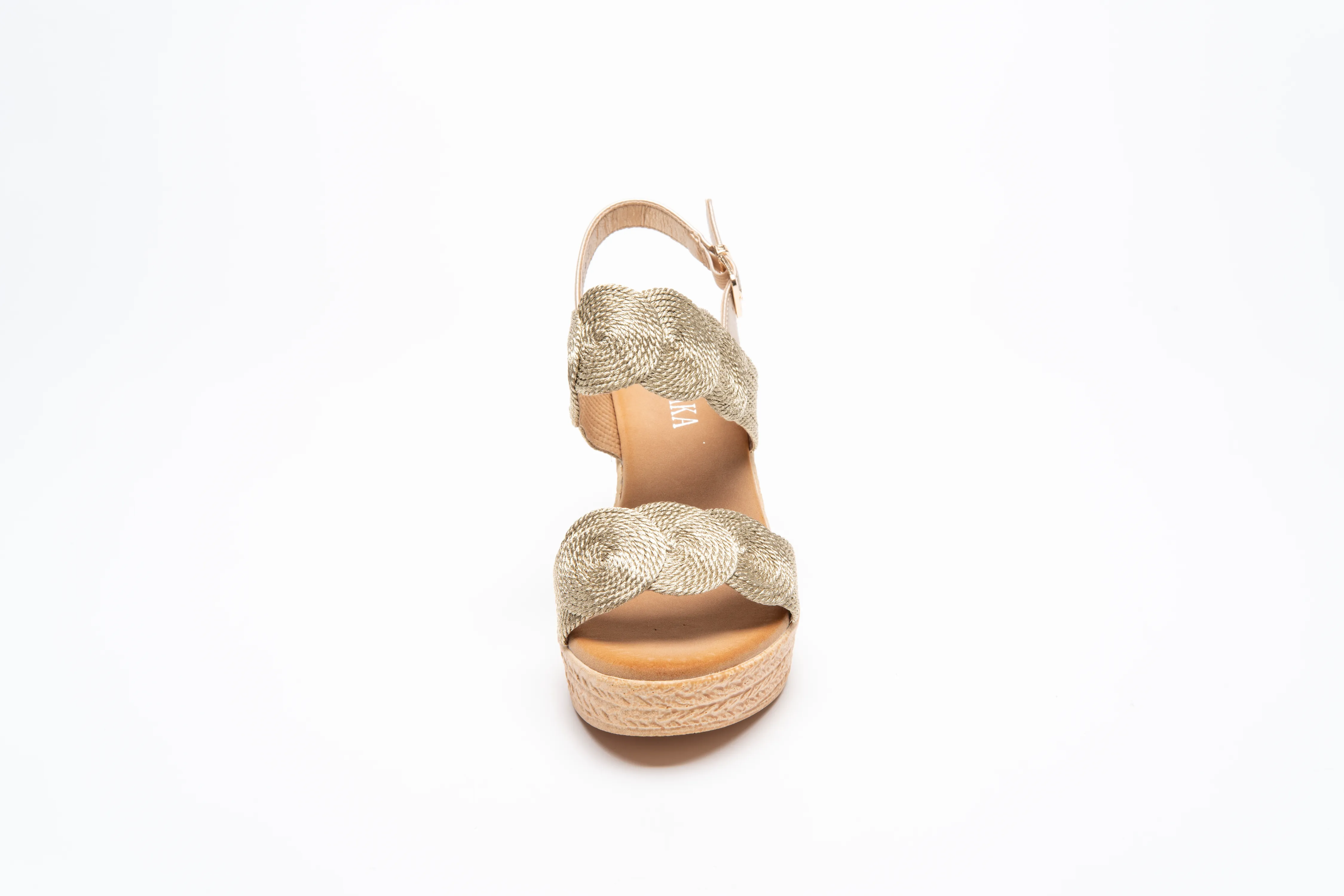 IVACHY Womens Sandal Ladies Wedge Woven Braided Block Heels Summer Espadrille Platform A89936