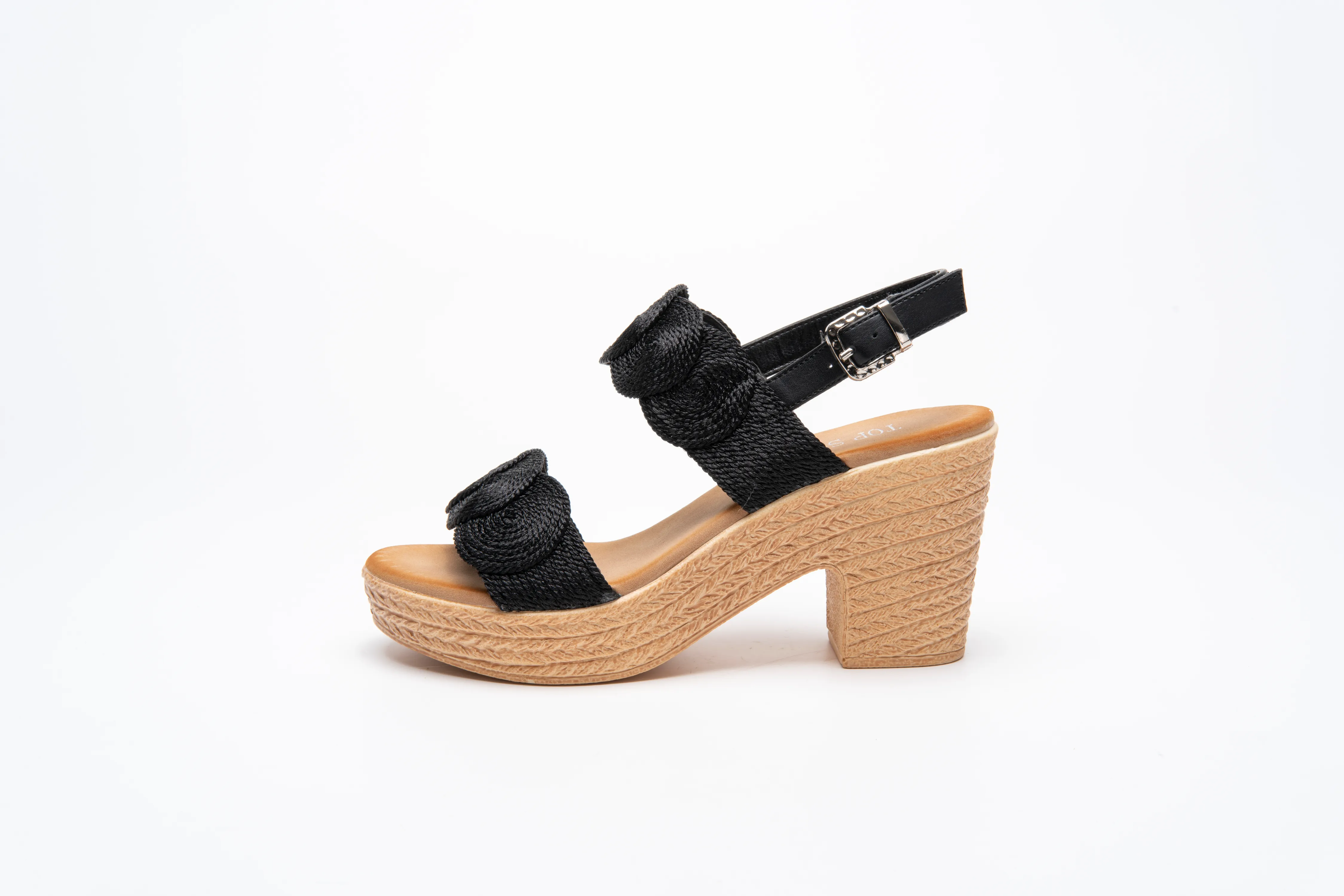 IVACHY Womens Sandal Ladies Wedge Woven Braided Block Heels Summer Espadrille Platform A89936