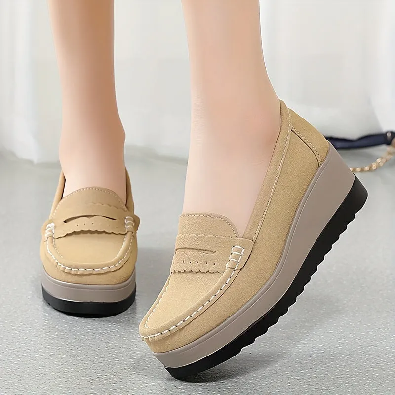 Janina | Solid Color Ladies Casual Loafers