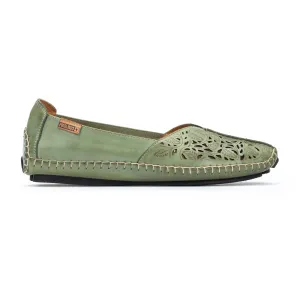 'Jerez' women's perforated loafer - green