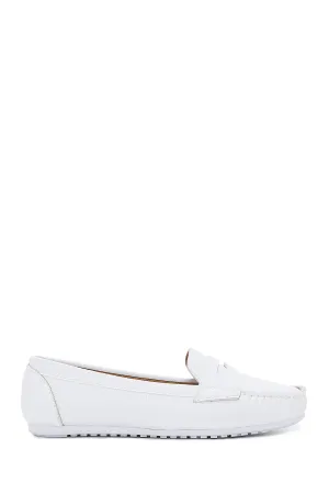 Kadın Beyaz Loafer