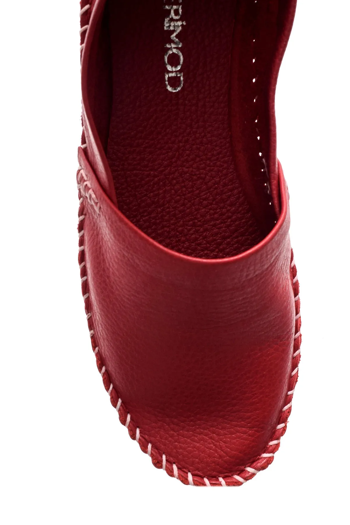 Kadın Dikiş Detaylı Deri Loafer