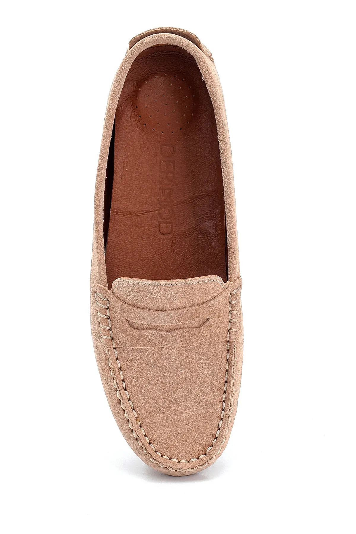 Kadın Süet Deri Loafer