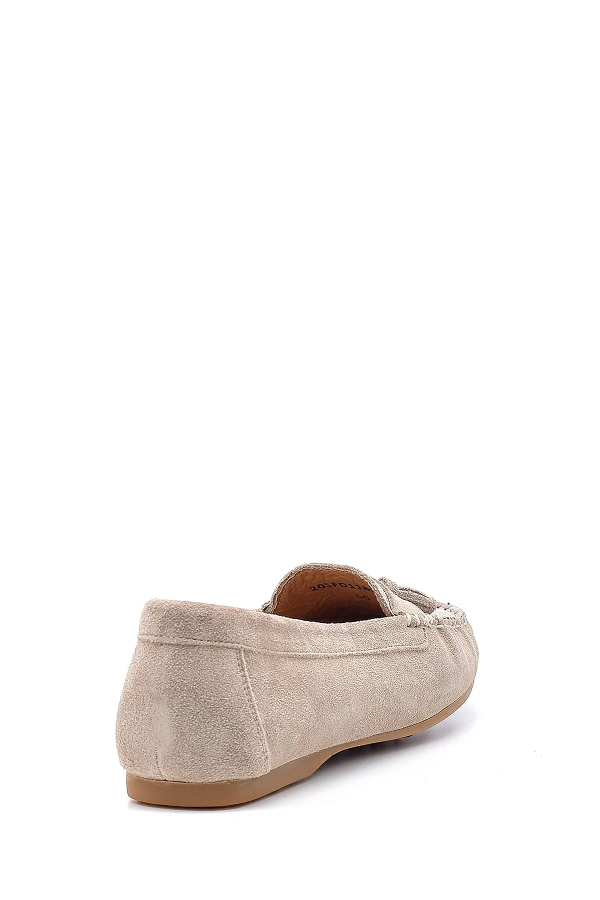 Kadın Süet Püskül Detaylı Loafer