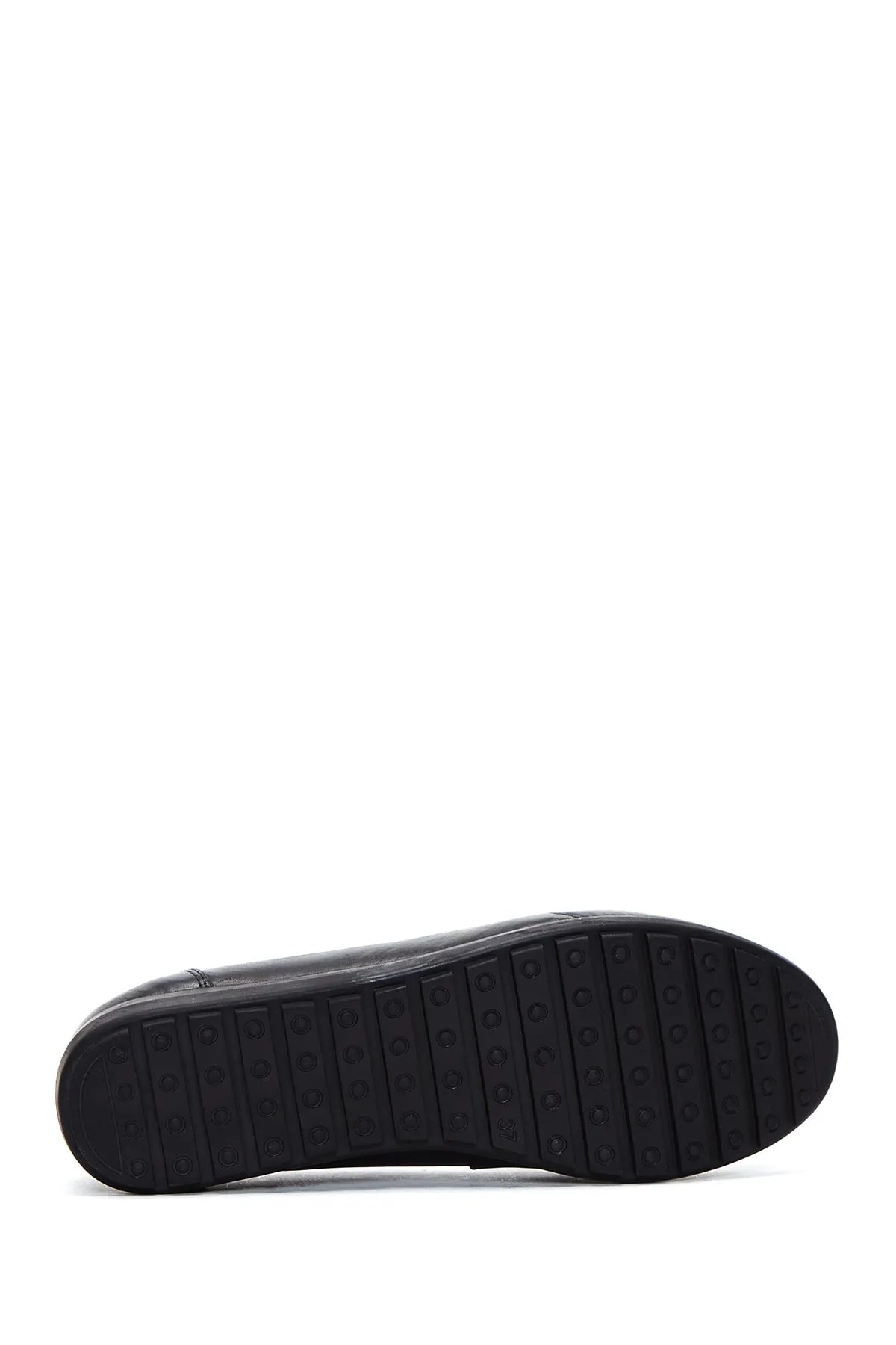 Kadın Siyah Deri Comfort Loafer