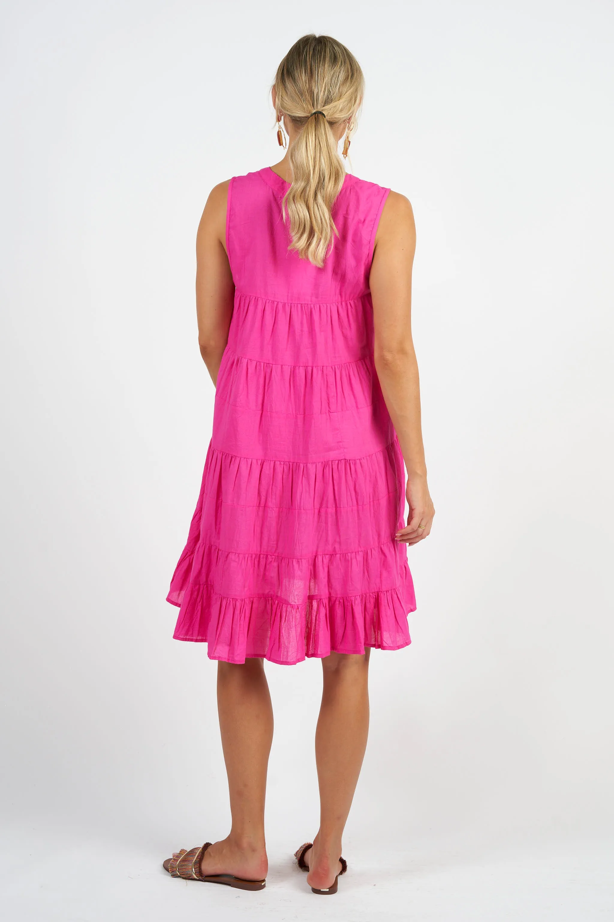 Lulu Dress Hot Pink