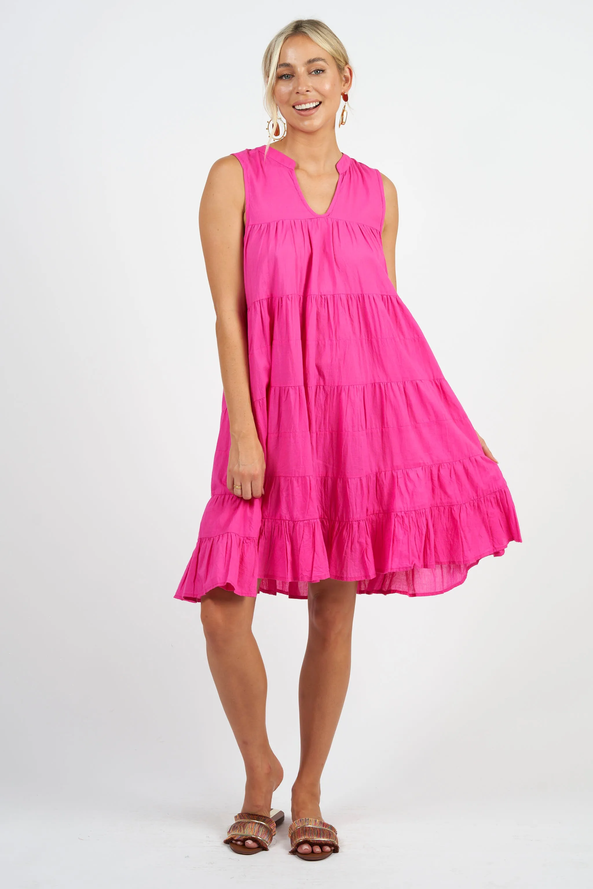 Lulu Dress Hot Pink
