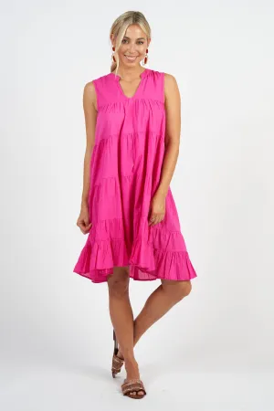 Lulu Dress Hot Pink