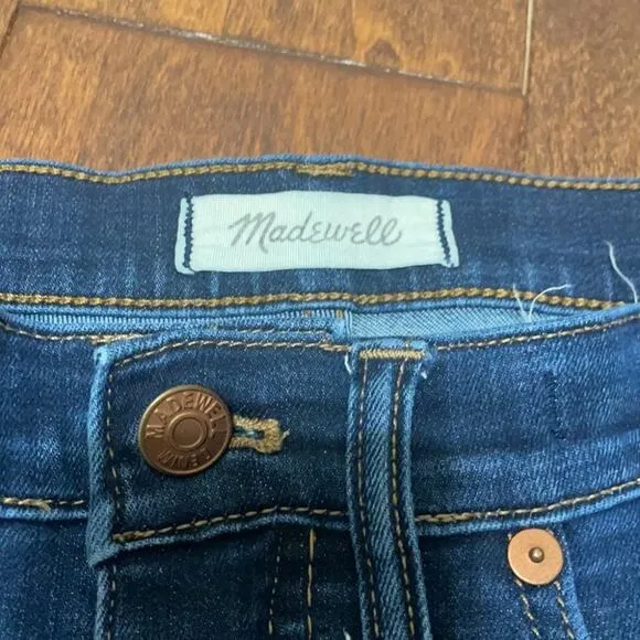 MADEWELL 9” High Rise Skinny Jeans in Larkspur Wash Size 27