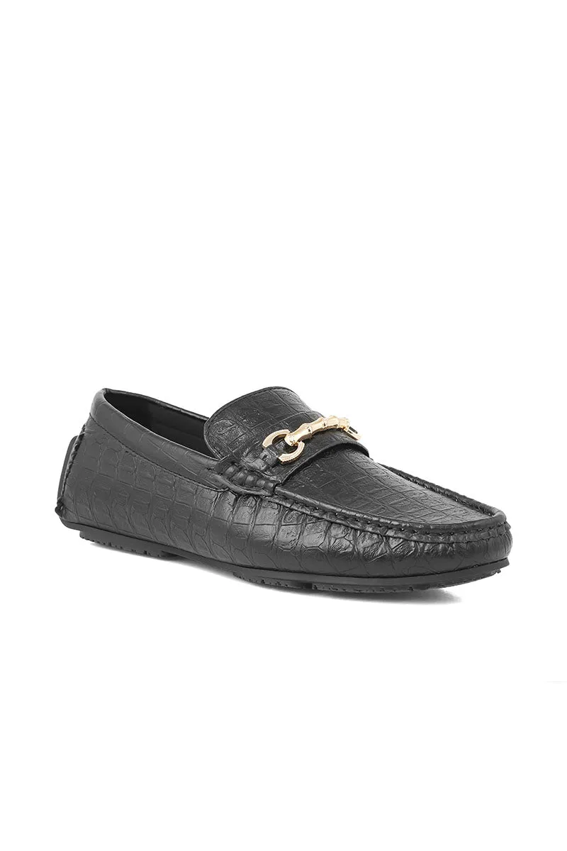 Men Casual Driving Mocs M26068-Black
