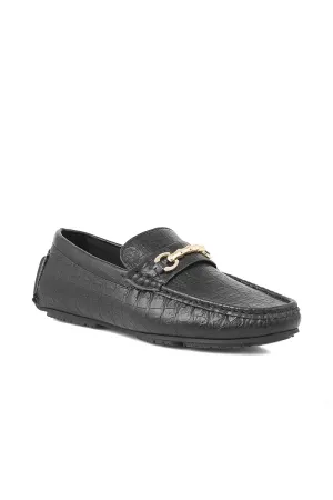 Men Casual Driving Mocs M26068-Black