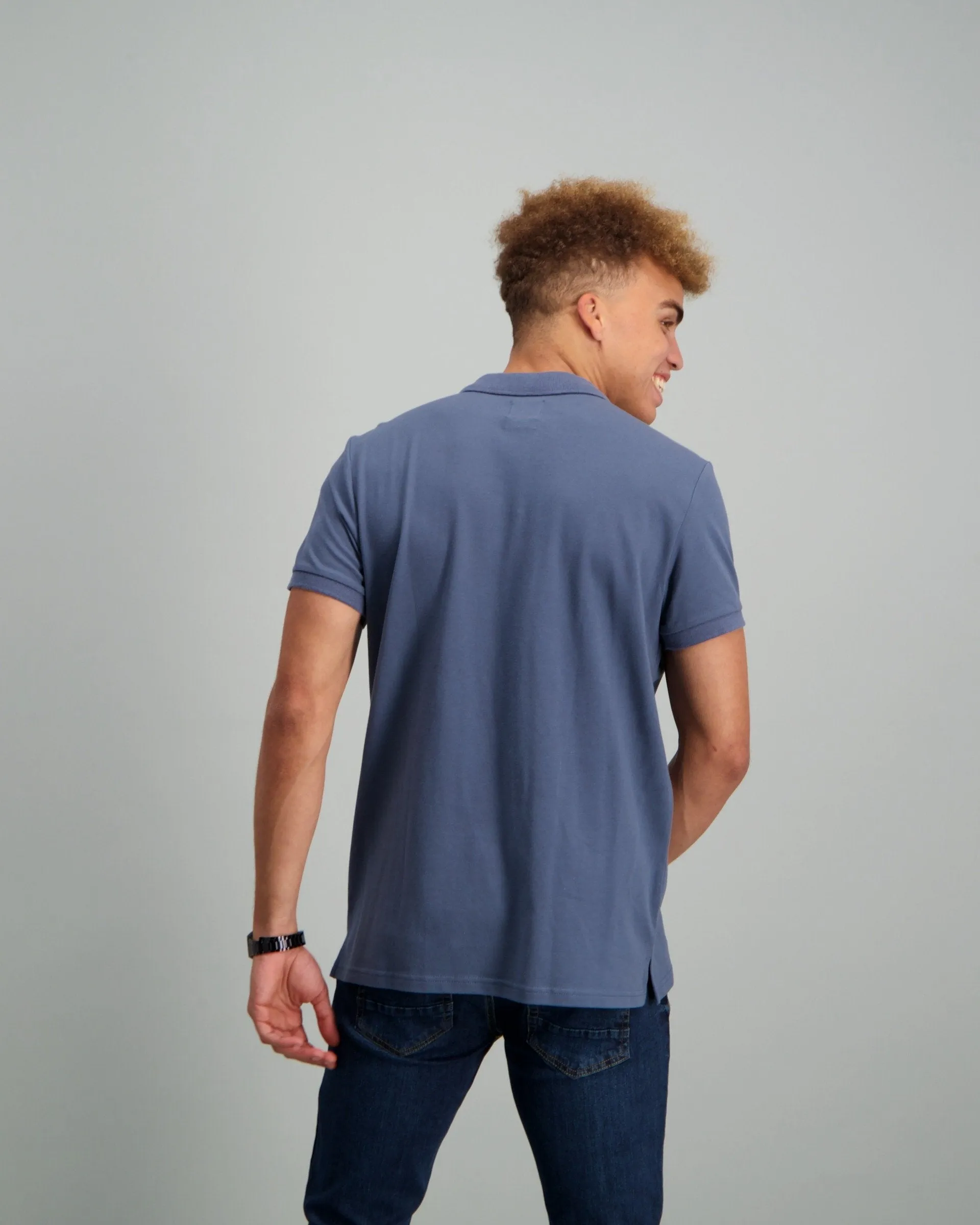 Men's Basic Golfer - Mid Blue