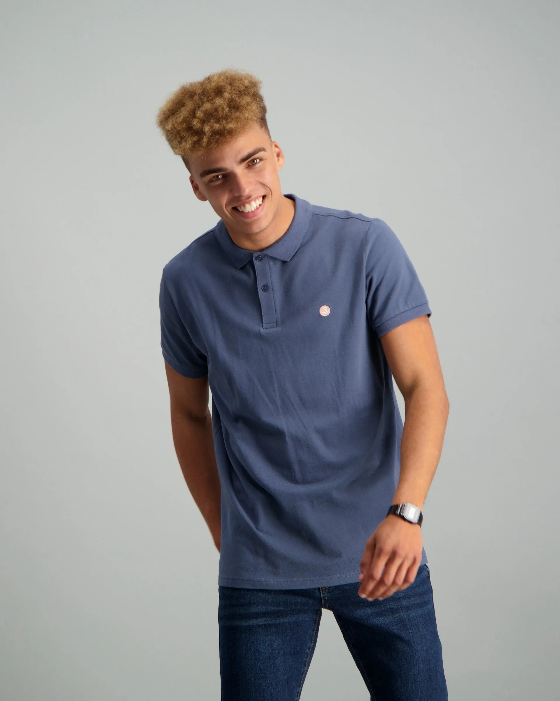 Men's Basic Golfer - Mid Blue
