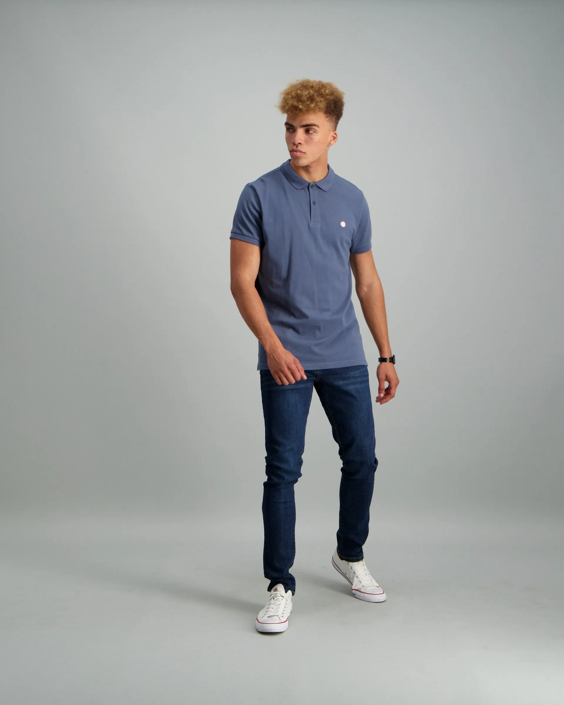 Men's Basic Golfer - Mid Blue