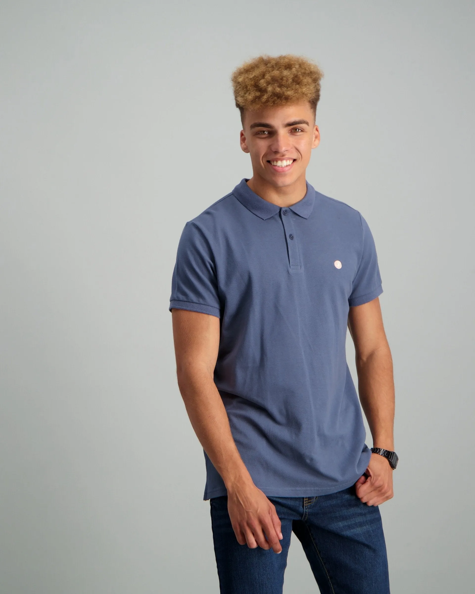 Men's Basic Golfer - Mid Blue