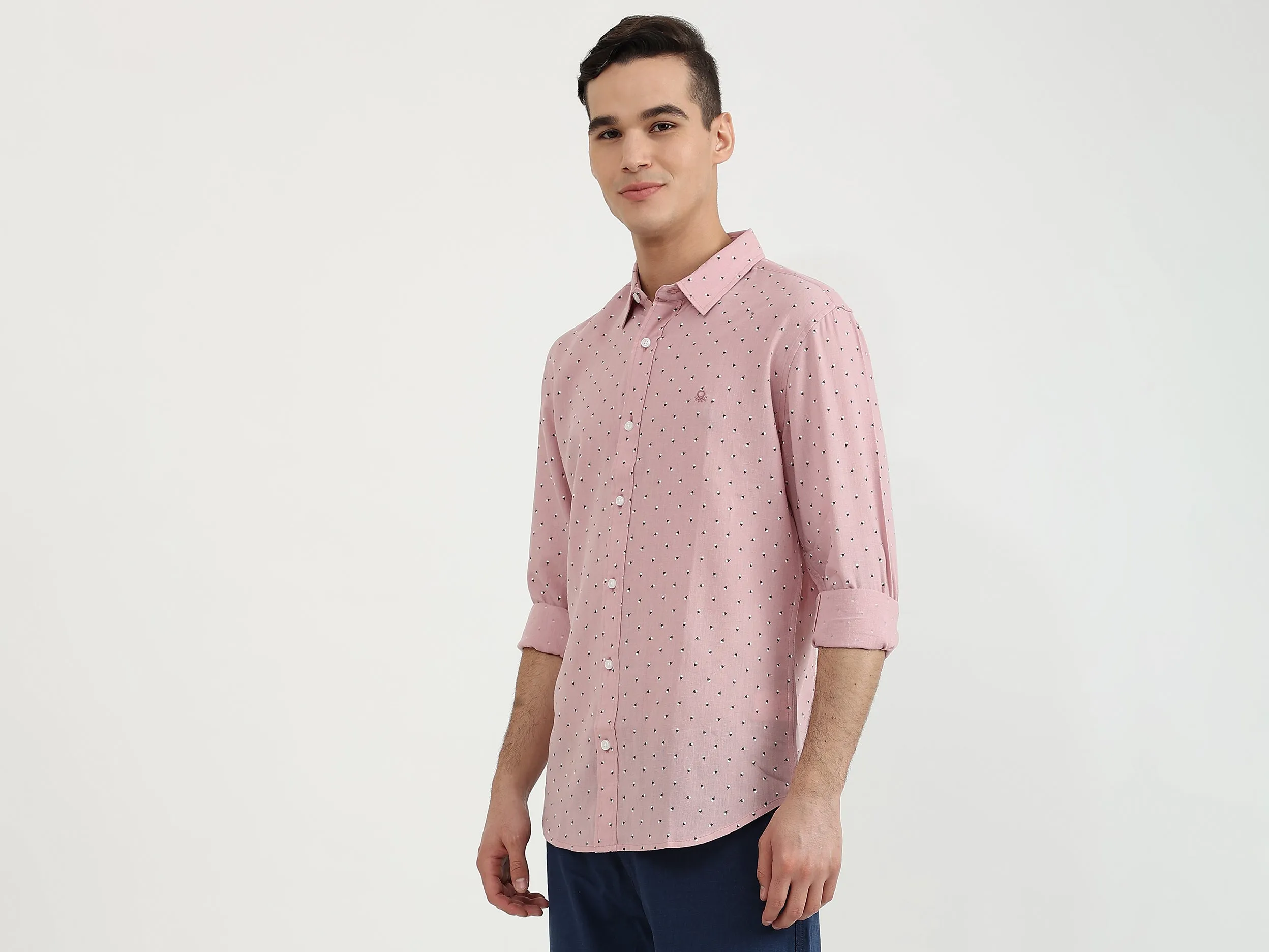 Mens Slim Fit Printed Shirt