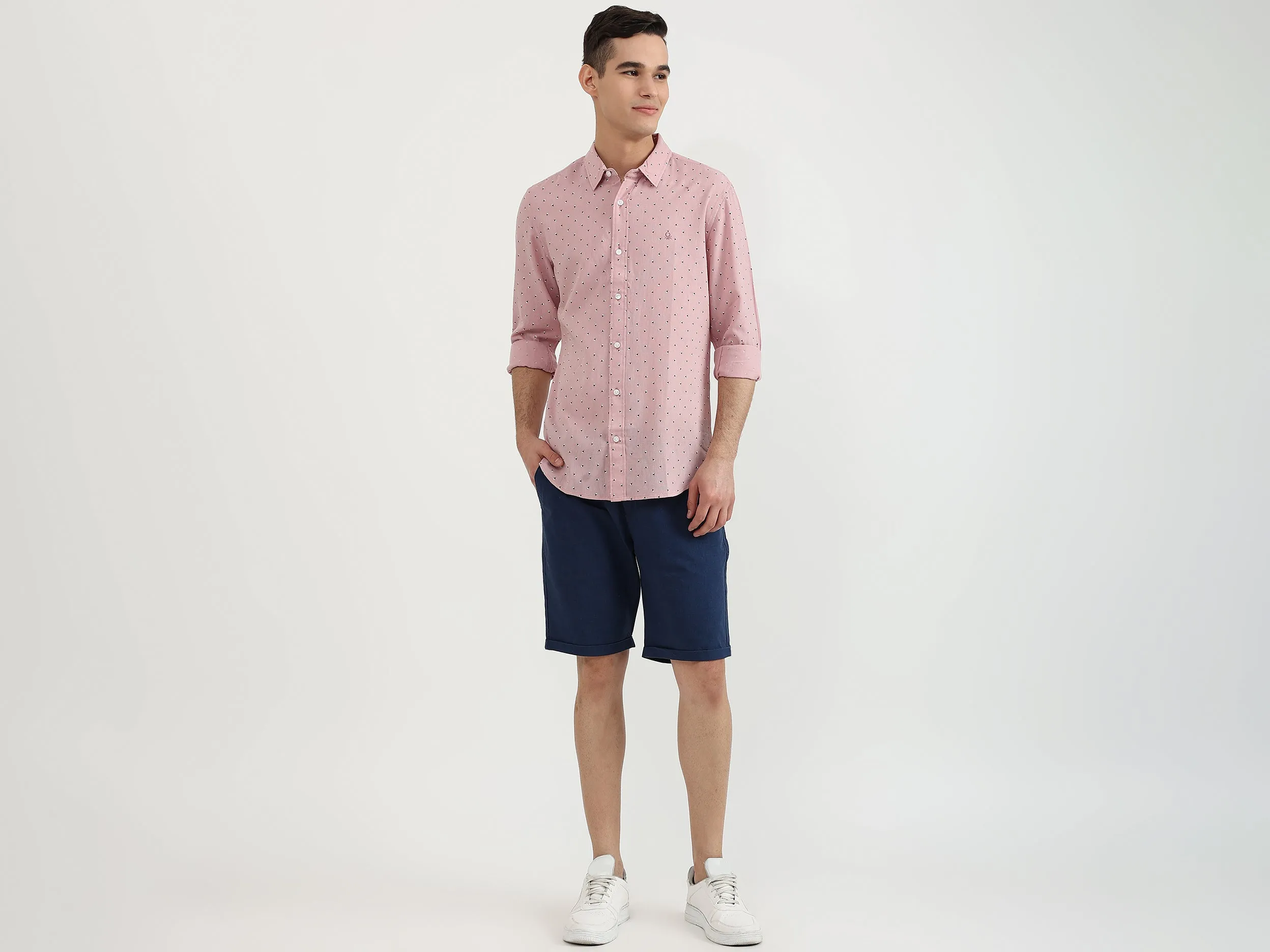 Mens Slim Fit Printed Shirt