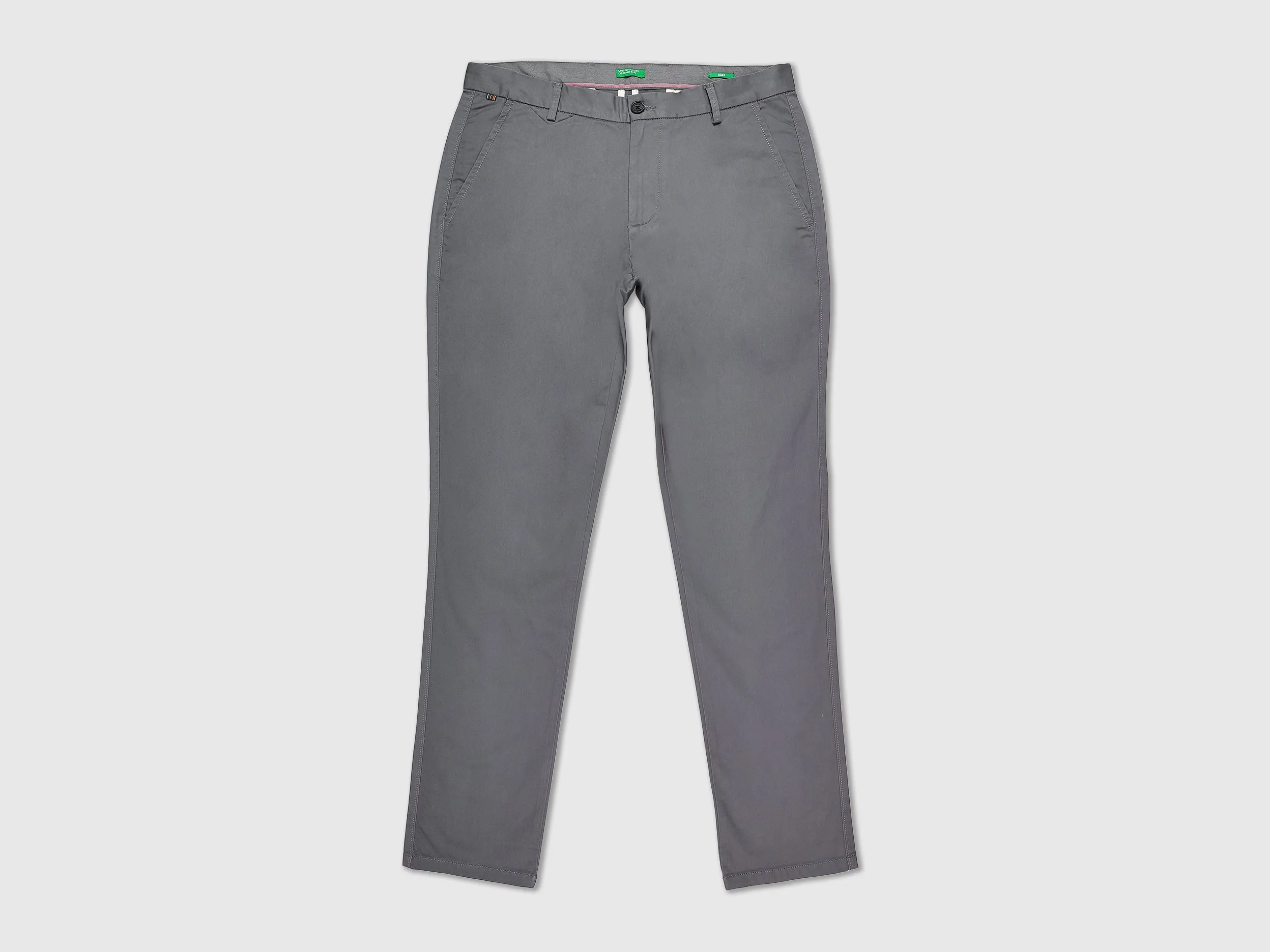 Mens Slim Fit Solid Trousers