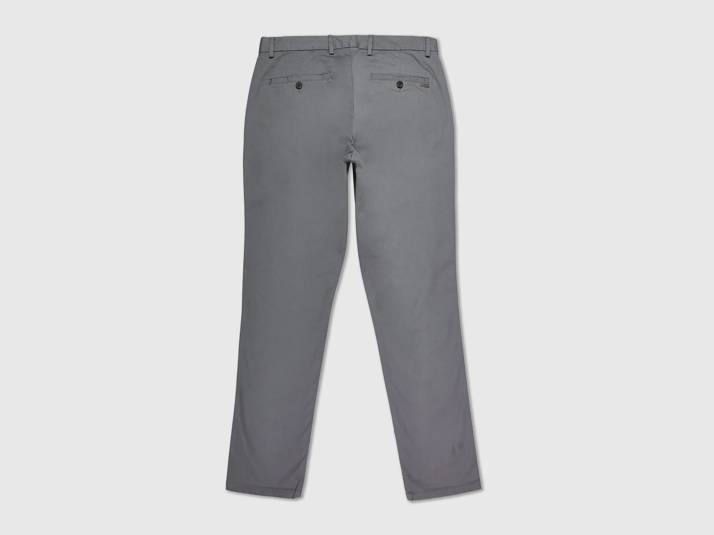 Mens Slim Fit Solid Trousers