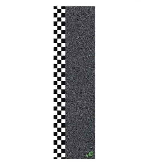 Mob Grip Tape 9in x 33in Checker Strip White/Black Sheet