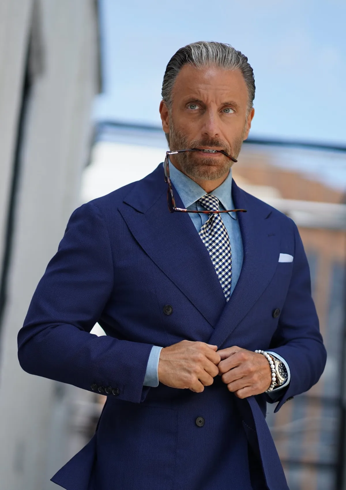 Napoleon Blue Mesh Jacket