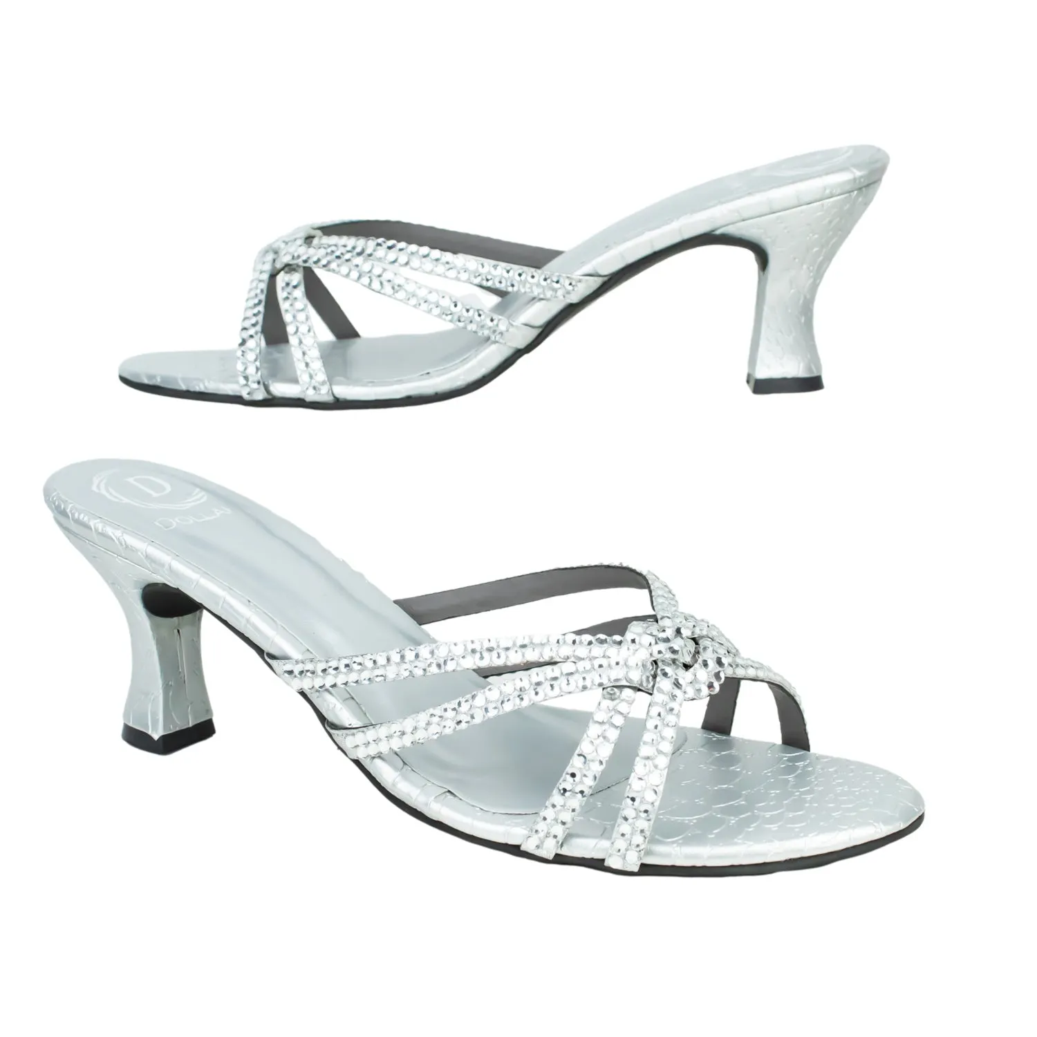 Nawal Heels S248H - Silver