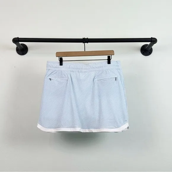 NEW Southern Tide Kyle Woven Drawstring Striped Skort