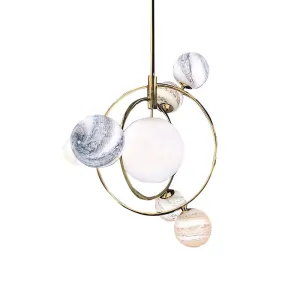 Novel Planet Glass chandelier
