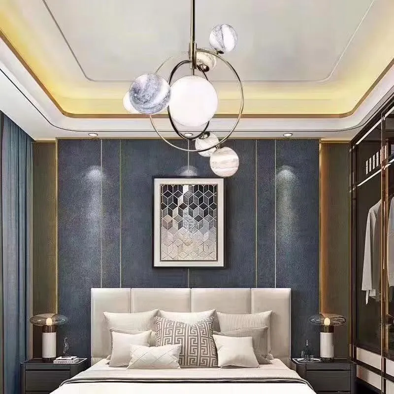 Novel Planet Glass chandelier