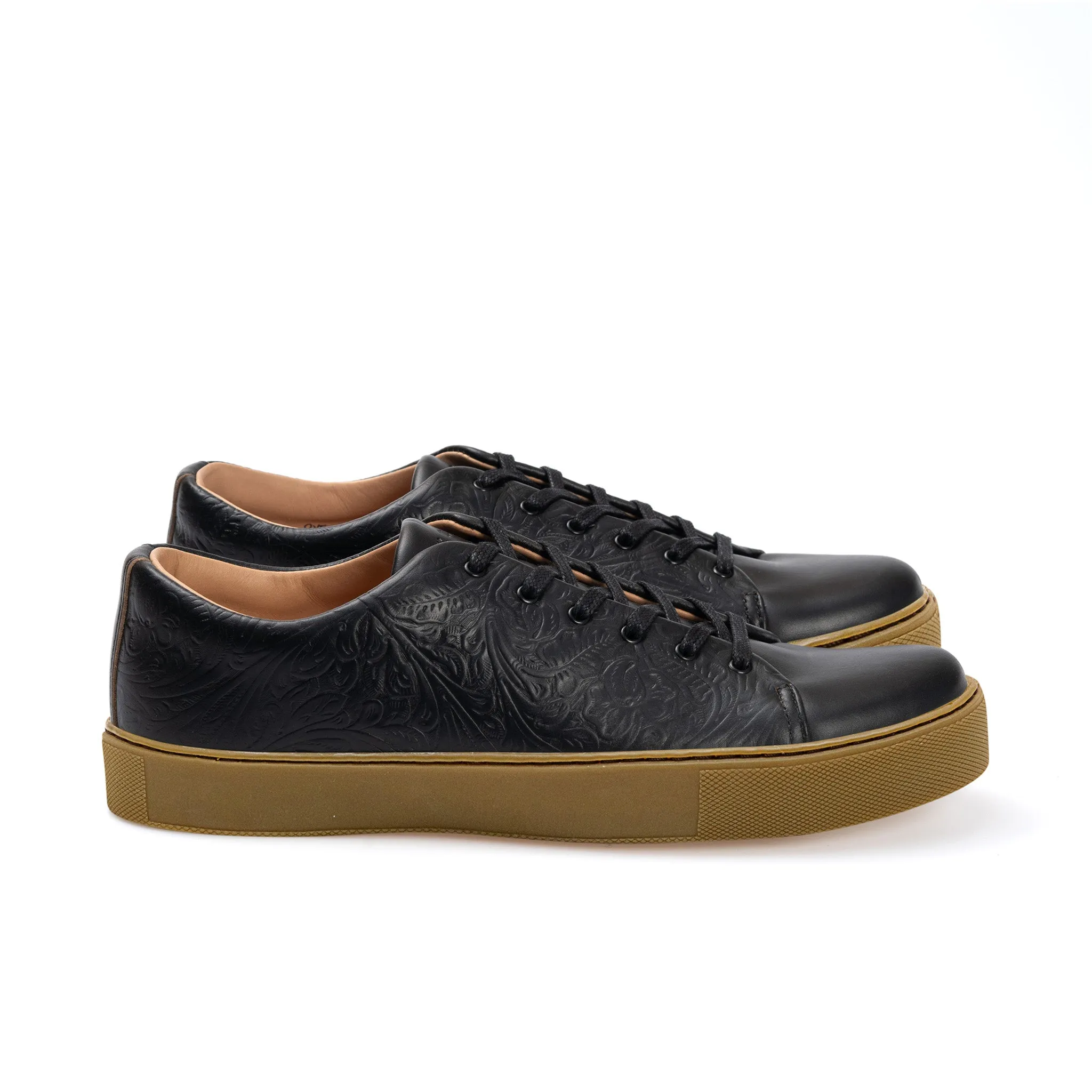 Overstone Derby - Western Floral Black Chromexcel