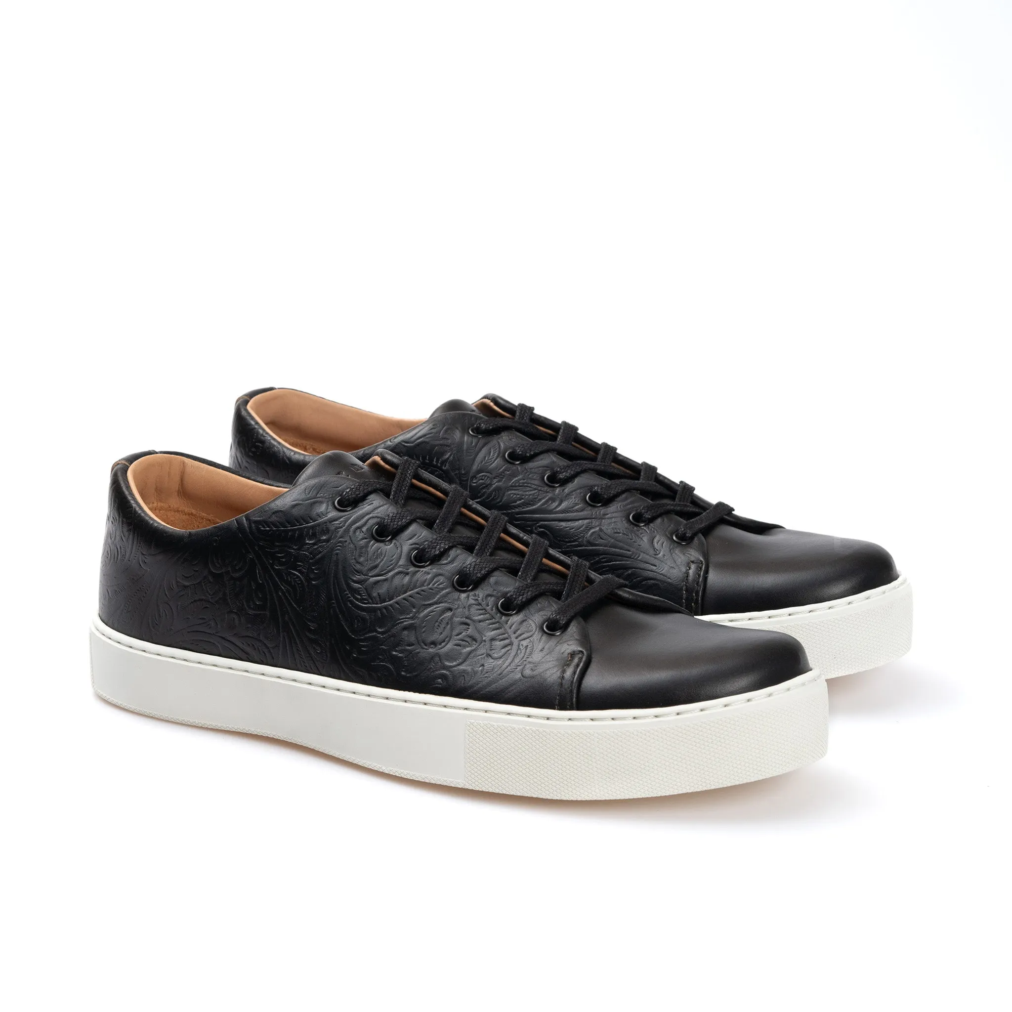 Overstone Derby - Western Floral Black Chromexcel