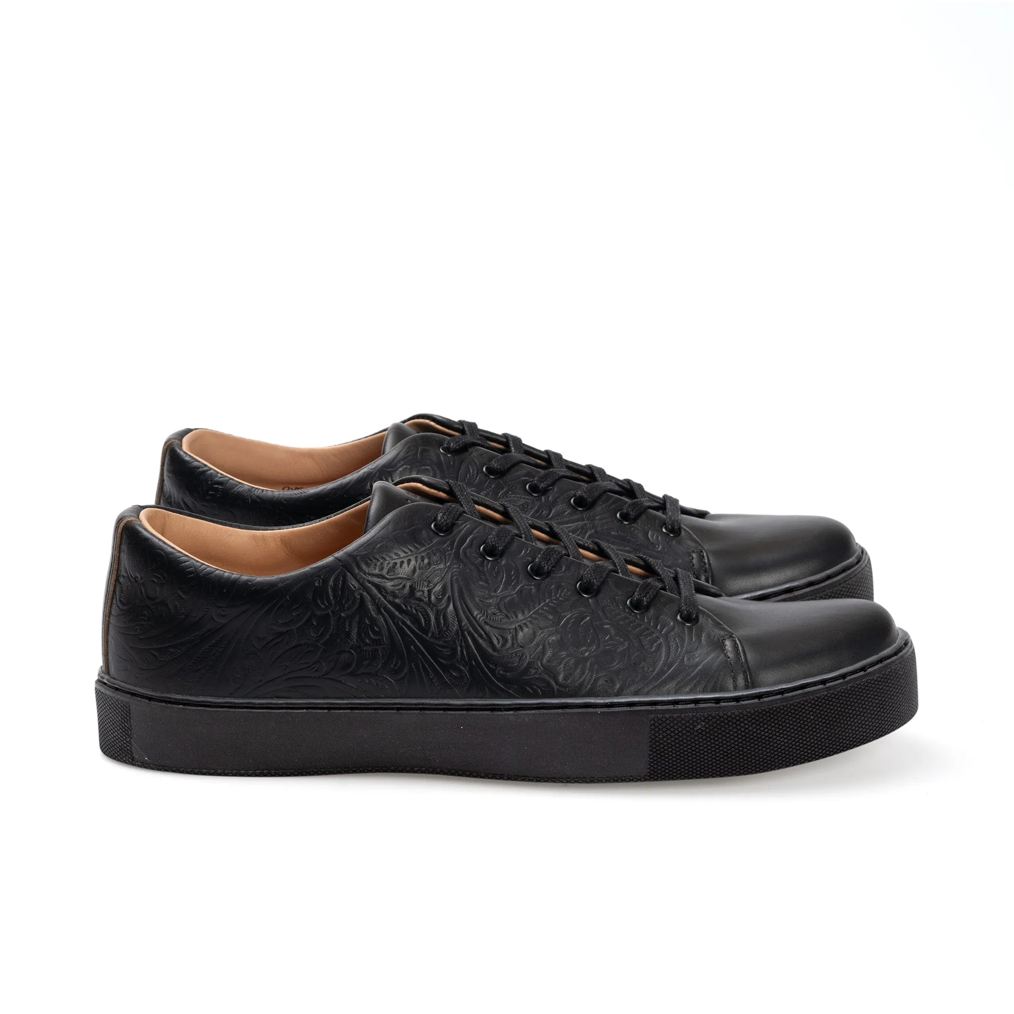Overstone Derby - Western Floral Black Chromexcel