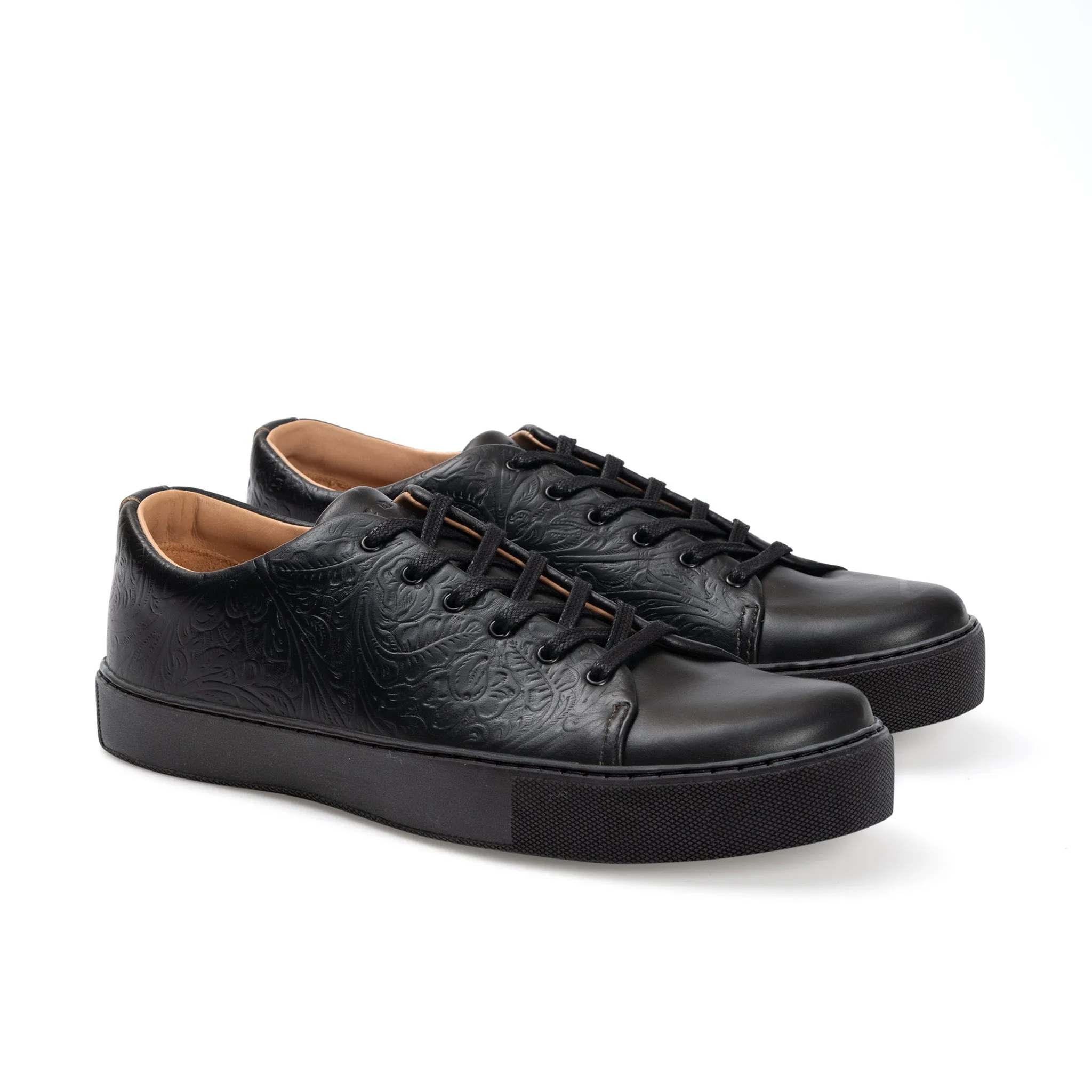 Overstone Derby - Western Floral Black Chromexcel