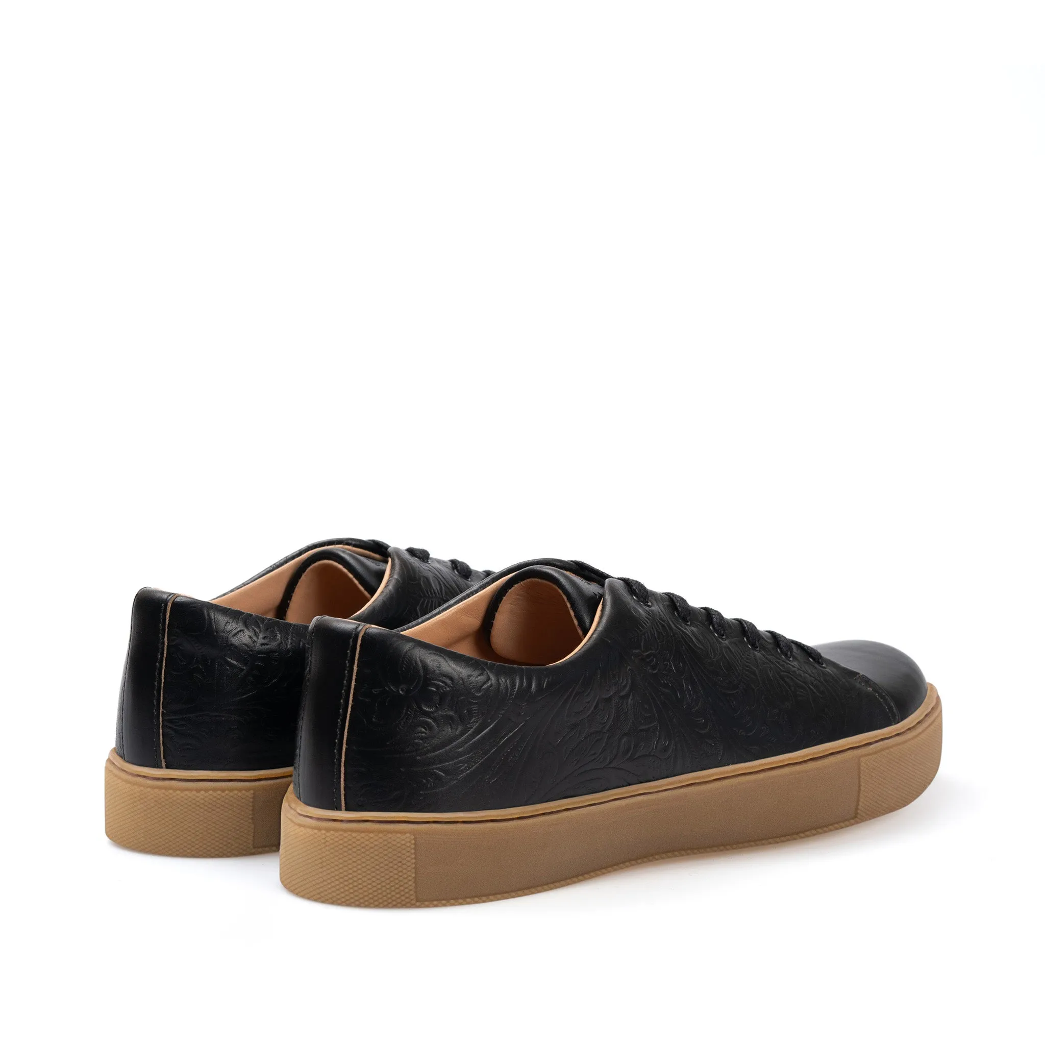 Overstone Derby - Western Floral Black Chromexcel