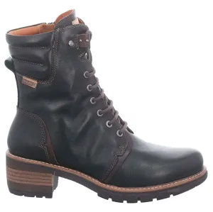 Pikolinos San Sebastia Calfskin Leather Women's Stack Heeled Ankle Boots