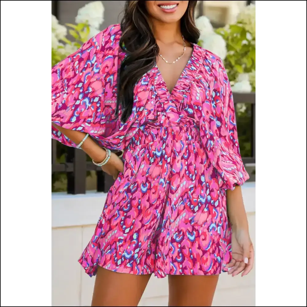 Pink Abstract Print Romper: Instant Awesome, just Add You! Needful Things 😉