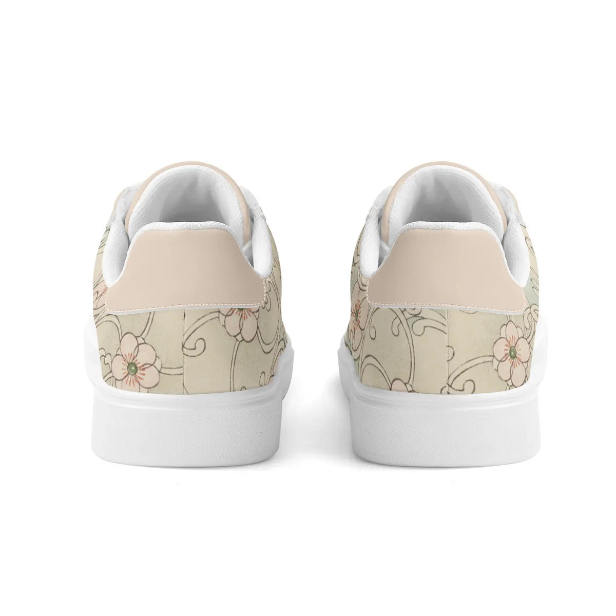 Plum Blossom Premium Vegan Leather Sneakers