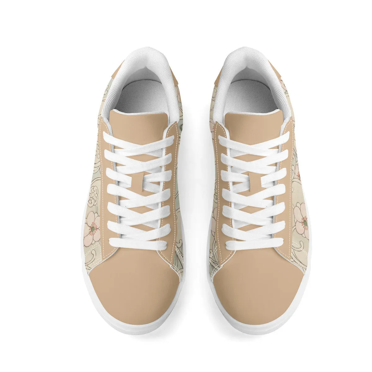 Plum Blossom Premium Vegan Leather Sneakers
