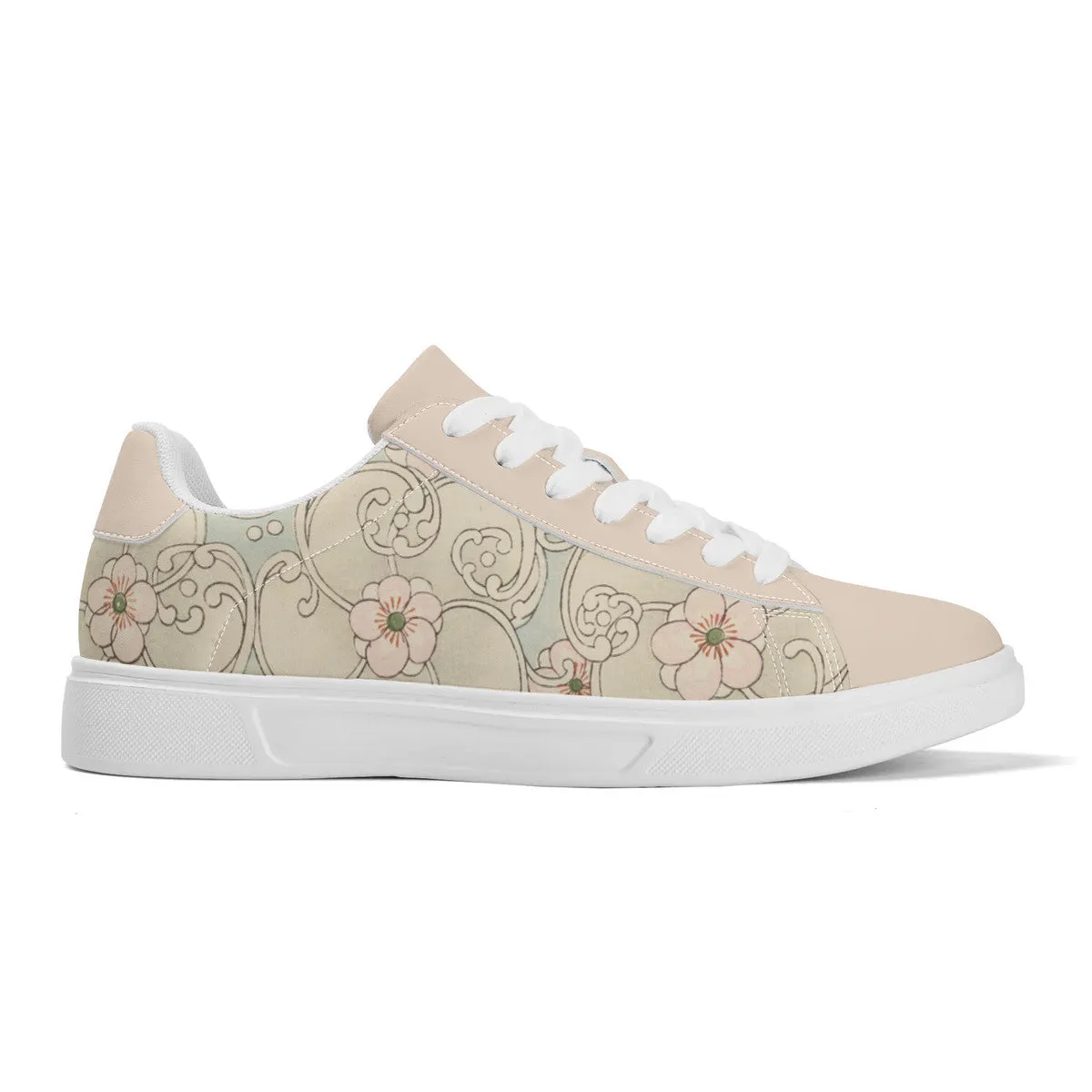 Plum Blossom Premium Vegan Leather Sneakers