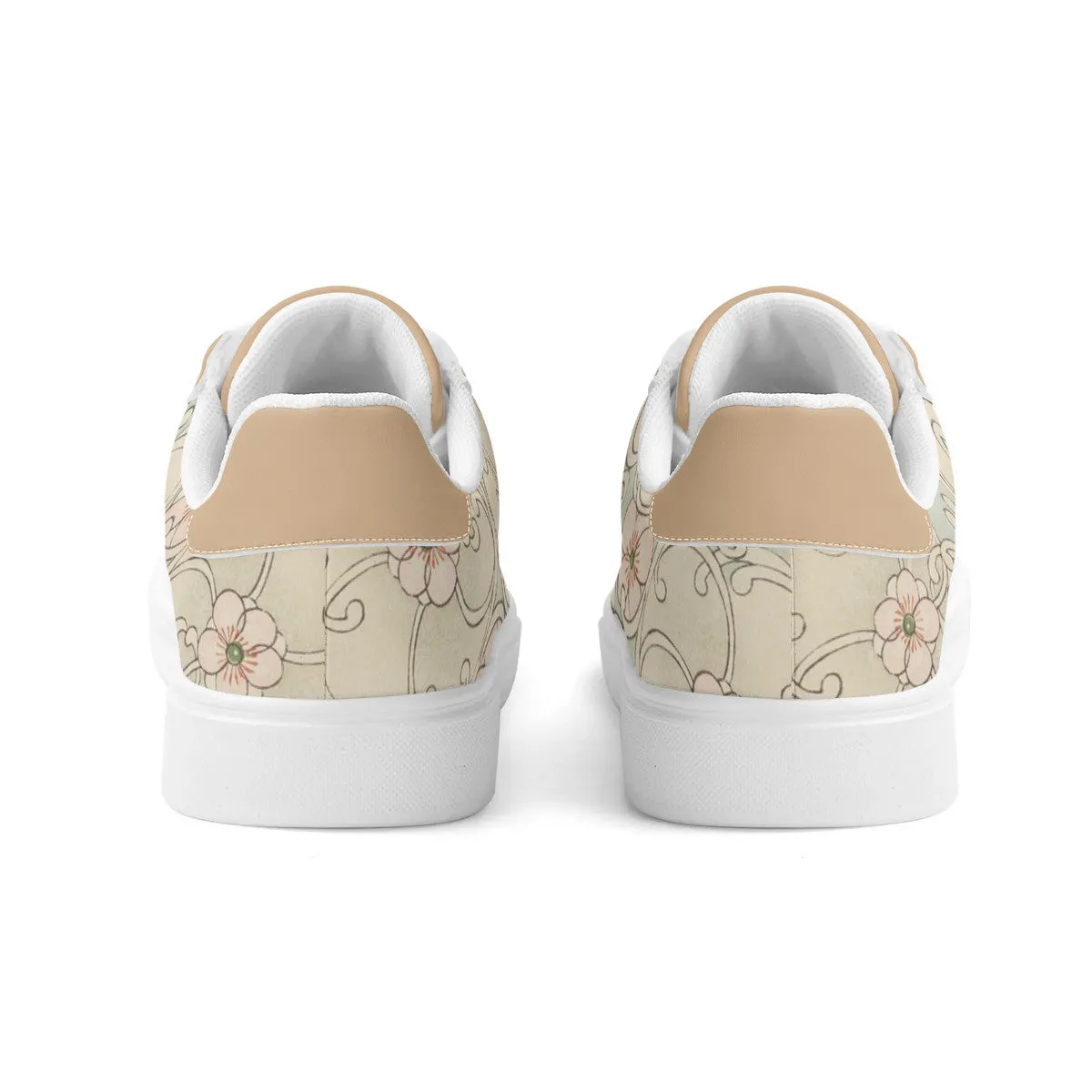 Plum Blossom Premium Vegan Leather Sneakers