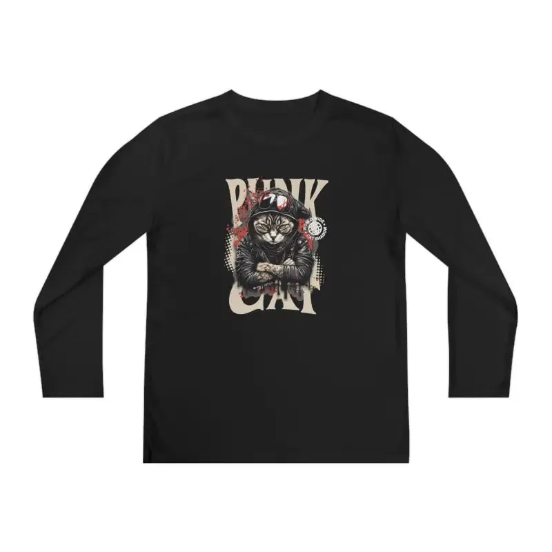 Punk Cat Moisture Wicking Long Sleeve Tee for Rockstars