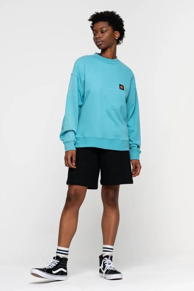 Santa Cruz Crew Classic Label Crew - Turquoise