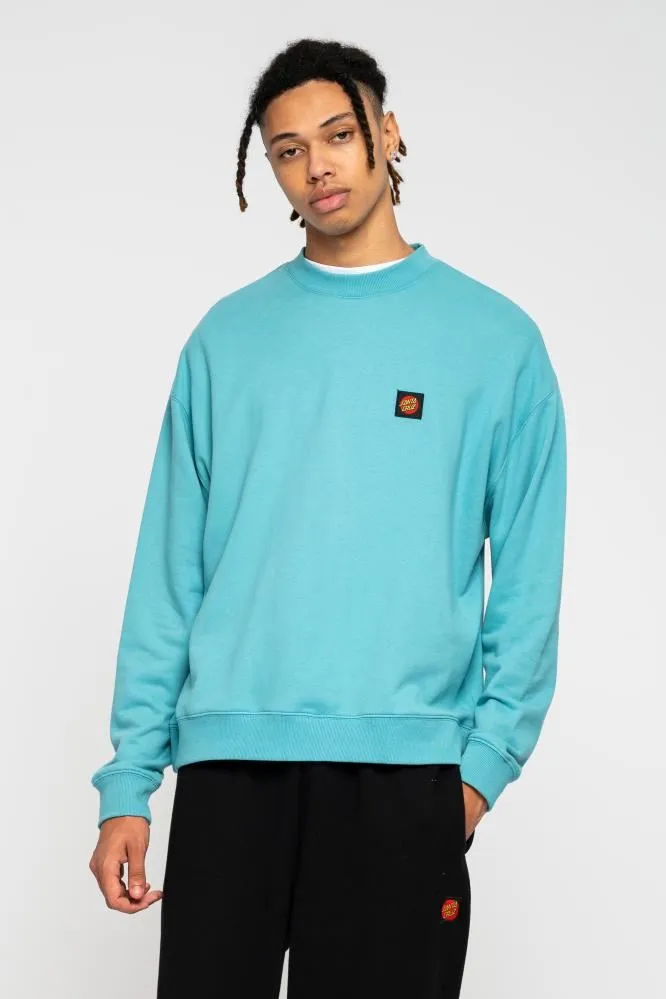 Santa Cruz Crew Classic Label Crew - Turquoise