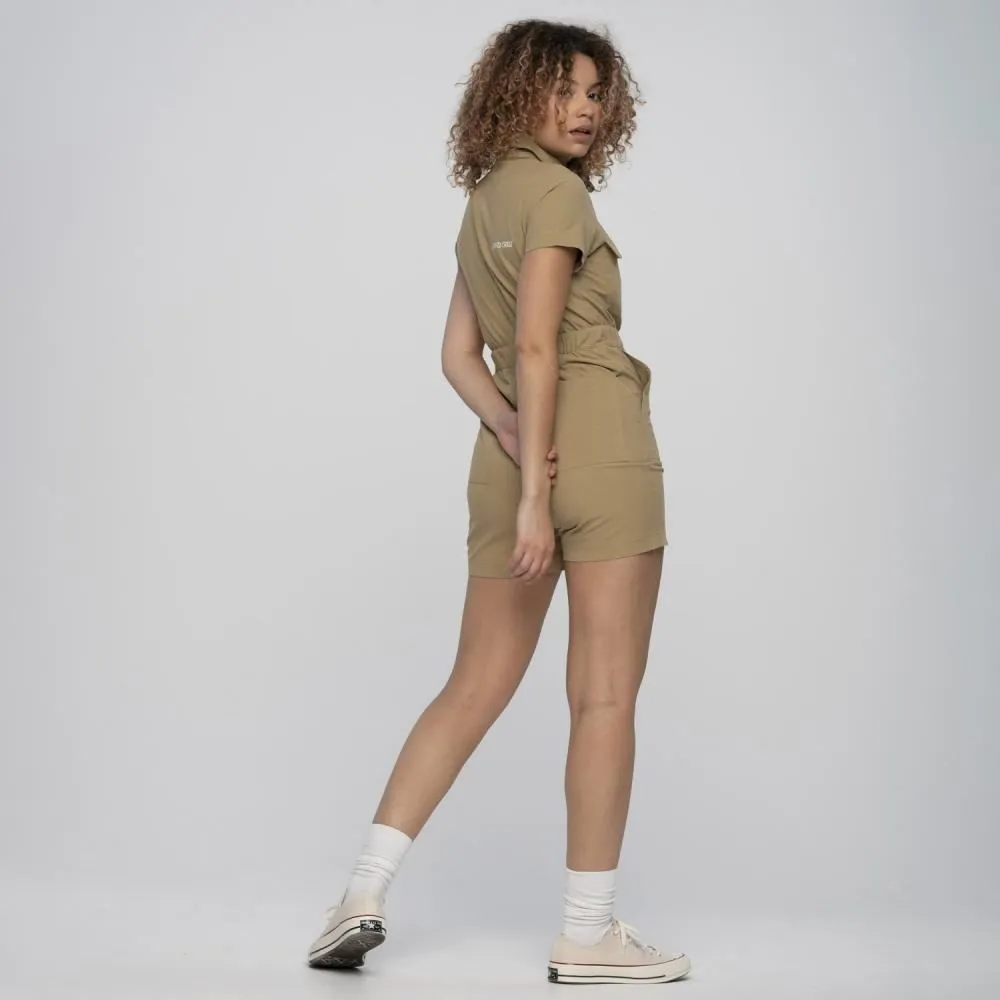 Santa Cruz Womens Pant Strip Cargo Playsuit - Fawn