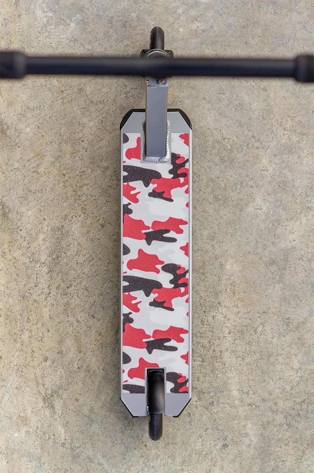 Scorpion Scooters - Scooter Pro Grip Tape - Fits 99% Scooters - Camo Series - Red/Grey